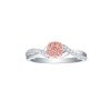 Rings Smiling Rocks | Souffle Pink 0.28Ctw Lab Grown Diamond Ring R-00502Pnk White Gold