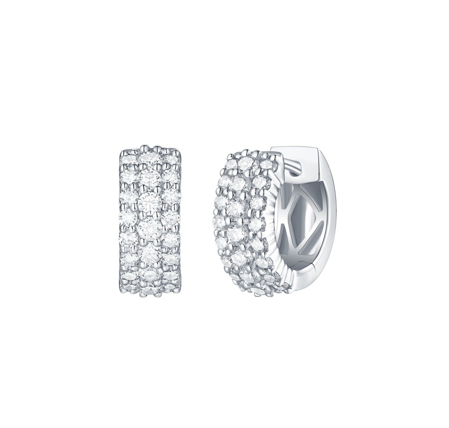 Earrings Smiling Rocks | Essentials 1.15Ct Petite Earrings E-00414Wht