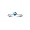 Rings Smiling Rocks | Blush Blue Solitaire 0.80Ctw Ring R-00050Blu White Gold