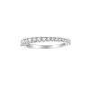 Rings Smiling Rocks | Lab Grown Diamond 0.49Ctw Half Eternity Band R-01736Wht