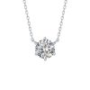 Necklaces Smiling Rocks | Essentials 1Ct Solitaire Necklace Nl-00097Wht