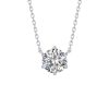 Necklaces Smiling Rocks | Essentials 0.75Ct Solitaire Necklace Nl-00096Wht