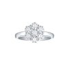 Rings Smiling Rocks | Essentials 1.52Ct Cluster Flower Ring R-00082Wht