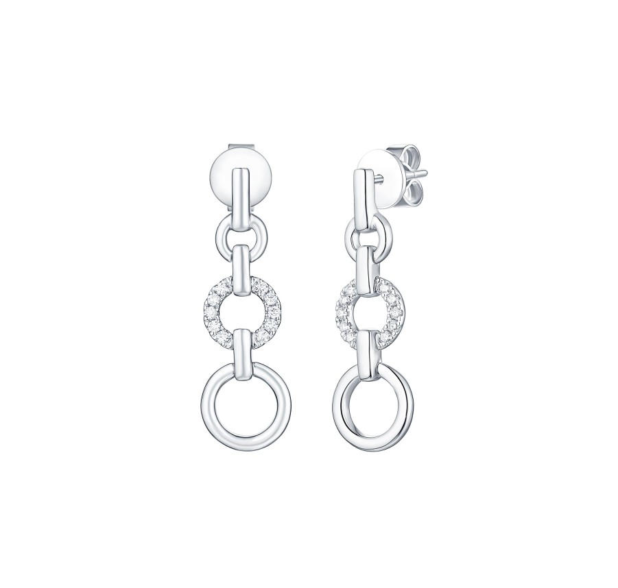 Earrings Smiling Rocks | Essentials 0.13Ct Links Earrings E-00250Wht