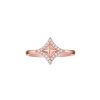 Rings Smiling Rocks | Sparkle Halo 0.15Ctw Lab Grown Diamond Ring R-00709Wht Rose Gold