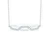 Necklaces Smiling Rocks | Essentials 0.17Ct Links Necklace Nl-00251Wht