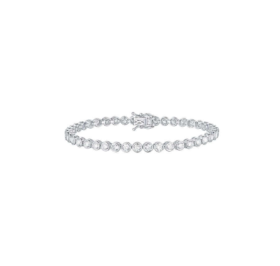 Bracelets Smiling Rocks | Bubbly Lab Grown Diamonds 4.6Ct Bracelet Bl-00427Wht