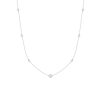 Necklaces Smiling Rocks | Essentials 0.43Ct 7 Rocks Chain Necklace Nl-00283Wht