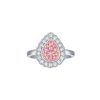 Rings Smiling Rocks | Souffle Pink 0.68Ctw Lab Grown Diamond Ring R-00498Pnk White Gold