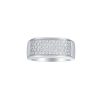 Rings Smiling Rocks | Lab Grown Diamond 0.98Ct Men'S Band R-03031Wht Yellow Gold