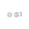 Earrings Smiling Rocks | Essentials 0.50Ct Halo Earrings E-00133Wht