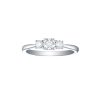 Rings Smiling Rocks | Engagement 0.84Ct Three Stone Ring R-00033Wht