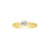 Rings Smiling Rocks | Lab Grown Diamond Cushion Solitaire Linking Chain Ring