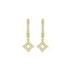 Earrings Smiling Rocks | Sparkle 0.31 Lab Grown Diamond Huggies E-00700Wht Yellow Gold