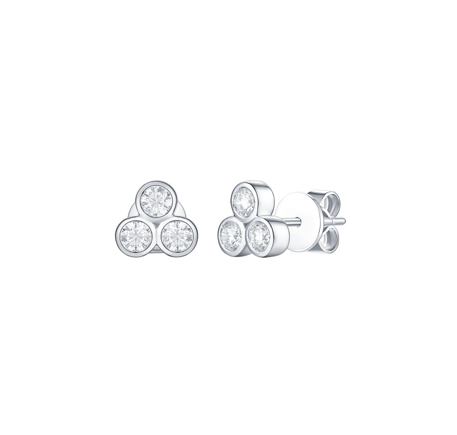 Earrings Smiling Rocks | Essentials 0.49Ct Petite Earrings E-00401Wht