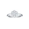 Rings Smiling Rocks | Essentials 1.03Ct Cluster Flower Ring R-00081Wht