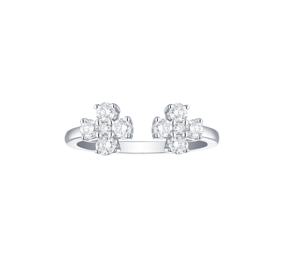 Rings Smiling Rocks | Essentials 0.58Ct Open Petite Ring R-00295Wht