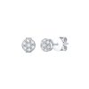 Earrings Smiling Rocks | Essentials 0.26Ct Sparkling Clusters Earrings E-00132Wht