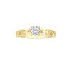 Rings Smiling Rocks | Lab Grown Diamond Round Solitaire Linking Chain Ring