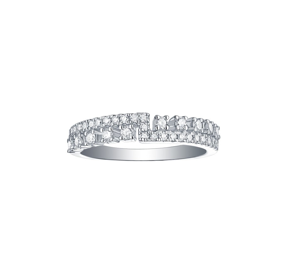 Rings Smiling Rocks | Drizzle 0.44Ct Lab Grown Diamond Ring R-00335Wht