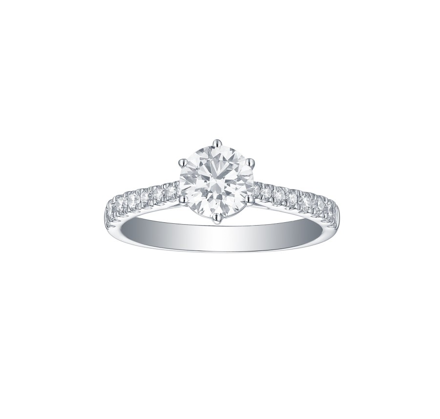 Rings Smiling Rocks | Engagement 1.25Ct Solitaire Ring R-00052Wht