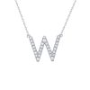 Necklaces Smiling Rocks | My Type 0.28Ct "W" Lab Grown Diamond Necklace Nl-00168Wht