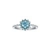 Rings Smiling Rocks | Blush Blue 1.13Ctw Fancy Diamond Ring R-00511Blu White Gold