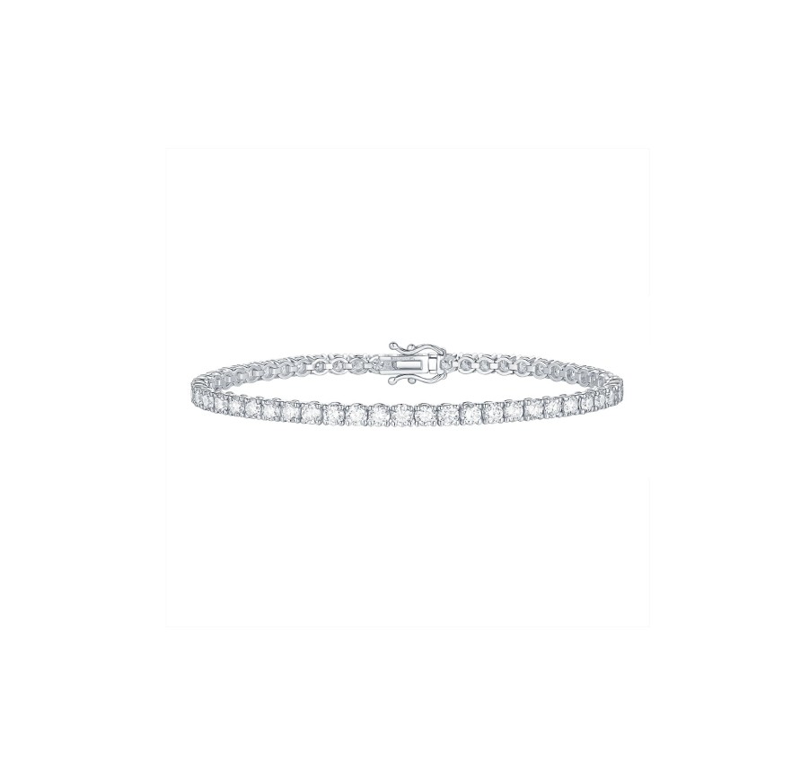 Bracelets Smiling Rocks | Essentials 5.89Ct Tennis Bracelet Bl-00422Wht