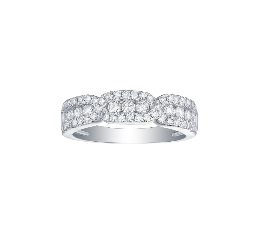 Rings Smiling Rocks | Essentials 0.75Ct Wide Band R-00265Wht