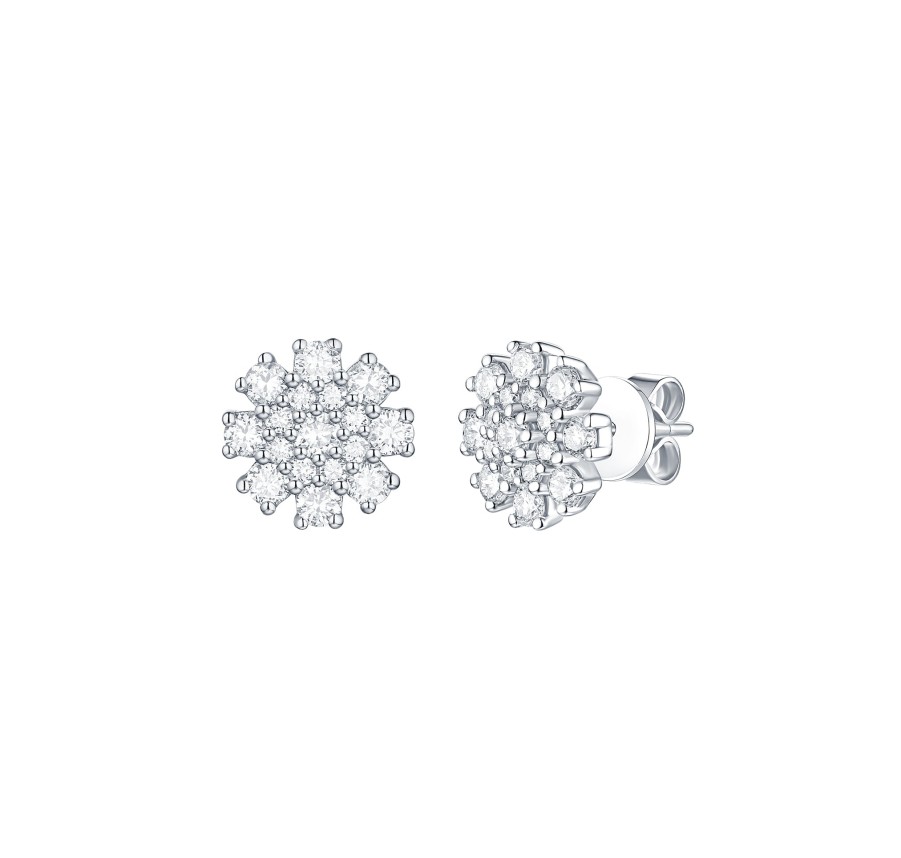 Earrings Smiling Rocks | Essentials 1.03Ct Petite Earrings E-00406Wht