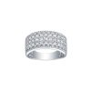 Rings Smiling Rocks | Lab Grown Diamond 5.74Ctw Half Eternity Band R-02031Wht