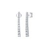 Earrings Smiling Rocks | Lab Grown Diamond 0.77Ctw Straight Earrings E-01946Wht