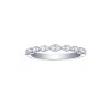 Rings Smiling Rocks | Bridal 0.26Ctw Half Eternity Ring Lab Grown Diamond R-00585Wht White Gold