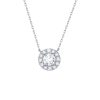 Necklaces Smiling Rocks | Essentials 0.71Ct Halo Necklace Nl-00092Wht