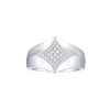 Rings Smiling Rocks | Lab Grown Diamond 0.27Ct Men'S Band R-02005Wht