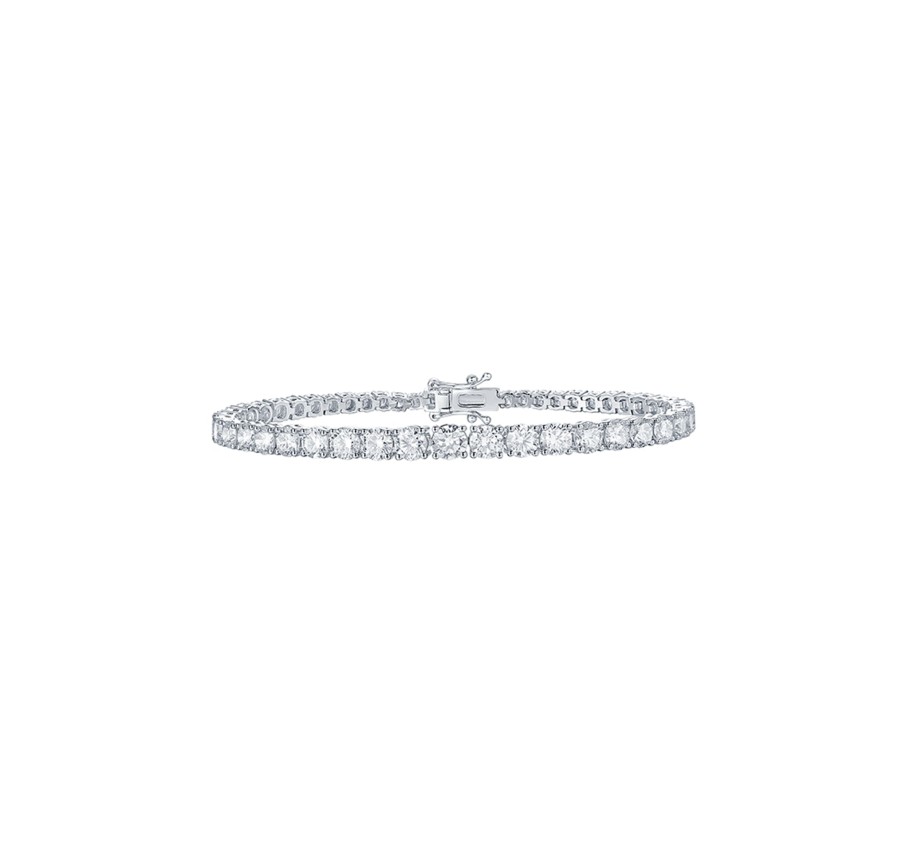 Bracelets Smiling Rocks | Lab Grown Diamond 8.91Ctw Tennis Bracelet Bl-02060Wht