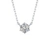 Necklaces Smiling Rocks | Essentials 0.25Ct Solitaire Necklace Nl-00094Wht