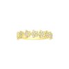 Rings Smiling Rocks | Flower 0.27Ctw Lab Grown Diamond Band R-00697Wht Yellow Gold