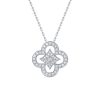 Necklaces Smiling Rocks | Lab Grown Diamond 0.44Ctw Floral Pendant P-01944Wht