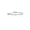 Bracelets Smiling Rocks | Lab Grown 8.94Ct Tennis With Chain Diamond Bracelet White Gold