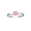 Rings Smiling Rocks | Souffle Pink 0.27Ctw Lab Grown Diamond Ring R-00503Pnk White Gold