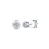 Earrings Smiling Rocks | Essentials 0.25Ct Solitaire Bezel Earrings E-00126Wht