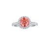 Rings Smiling Rocks | Souffle Pink 2.12Ctw Engagement Lab Grown Diamond Ring R-00477Pnk White Rose Gold