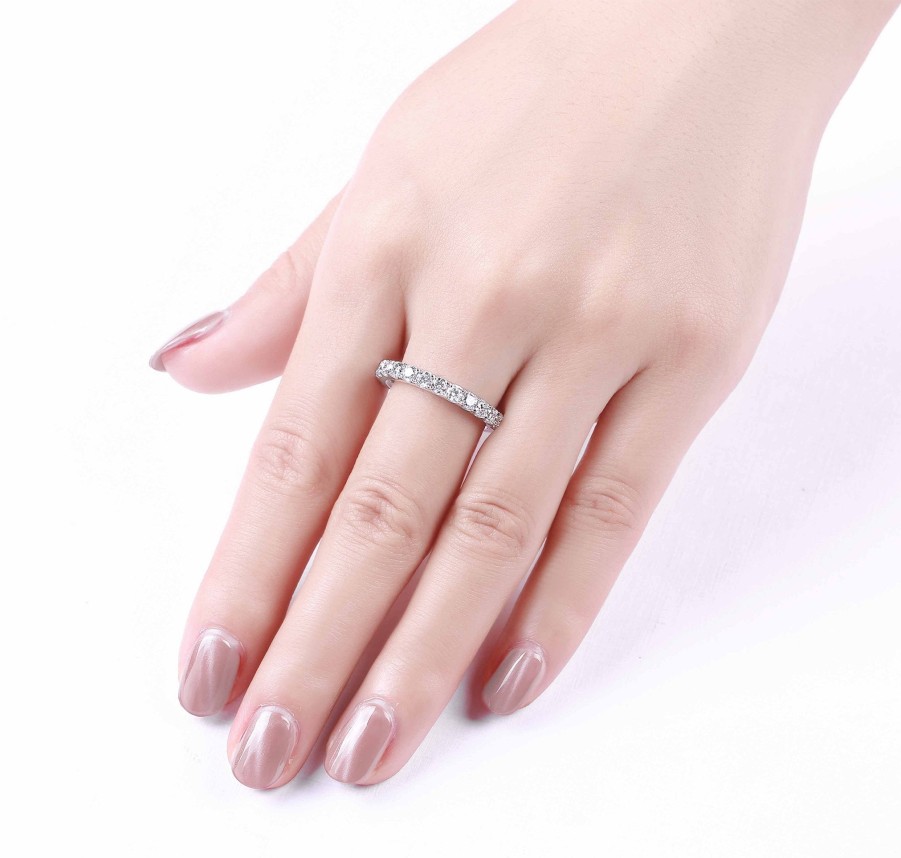 Rings Smiling Rocks | Essentials 1Ct Half Eternity Band R-00014Wht