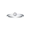 Rings Smiling Rocks | Essentials 0.25Ct Solitaire Bezel Ring R-00054Wht