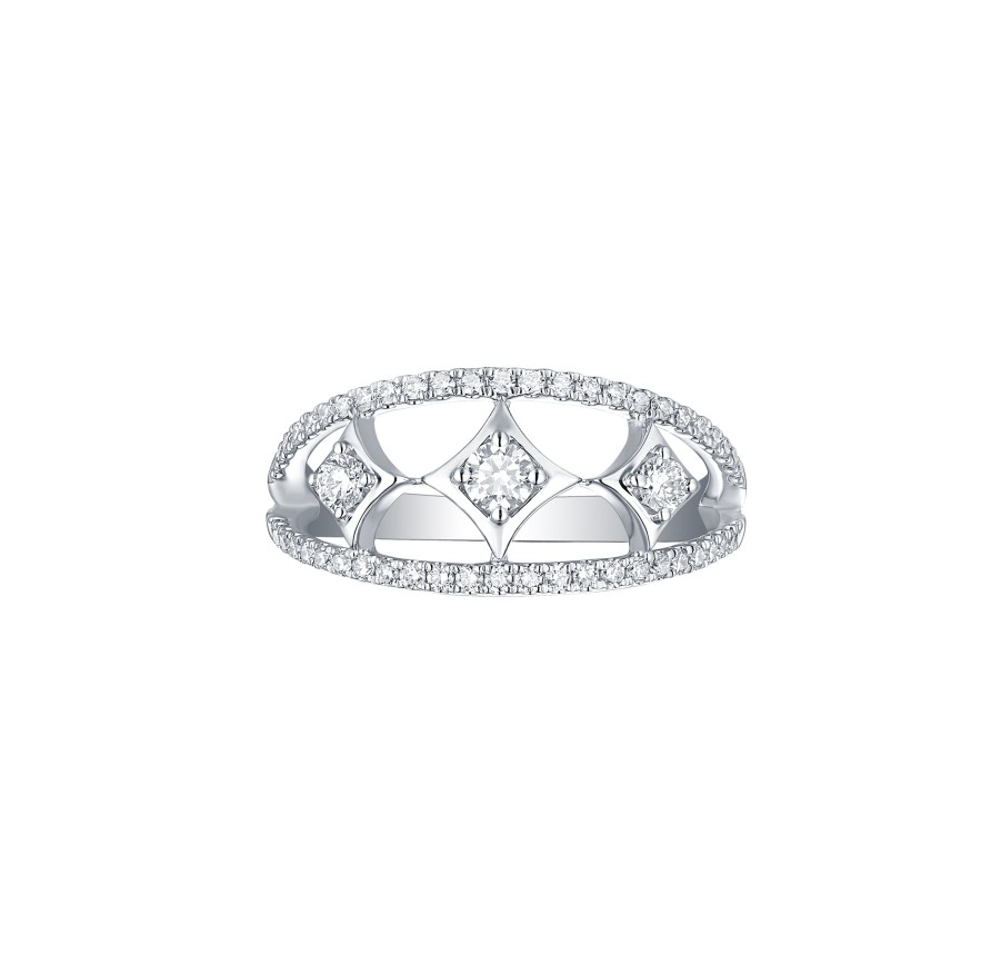 Rings Smiling Rocks | Sparkle 0.53Ctw Lab Grown Diamond Ring R-00606Wht