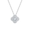 Necklaces Smiling Rocks | Lab Grown Diamond 0.38Ctw Floral Pendant P-01941Wht