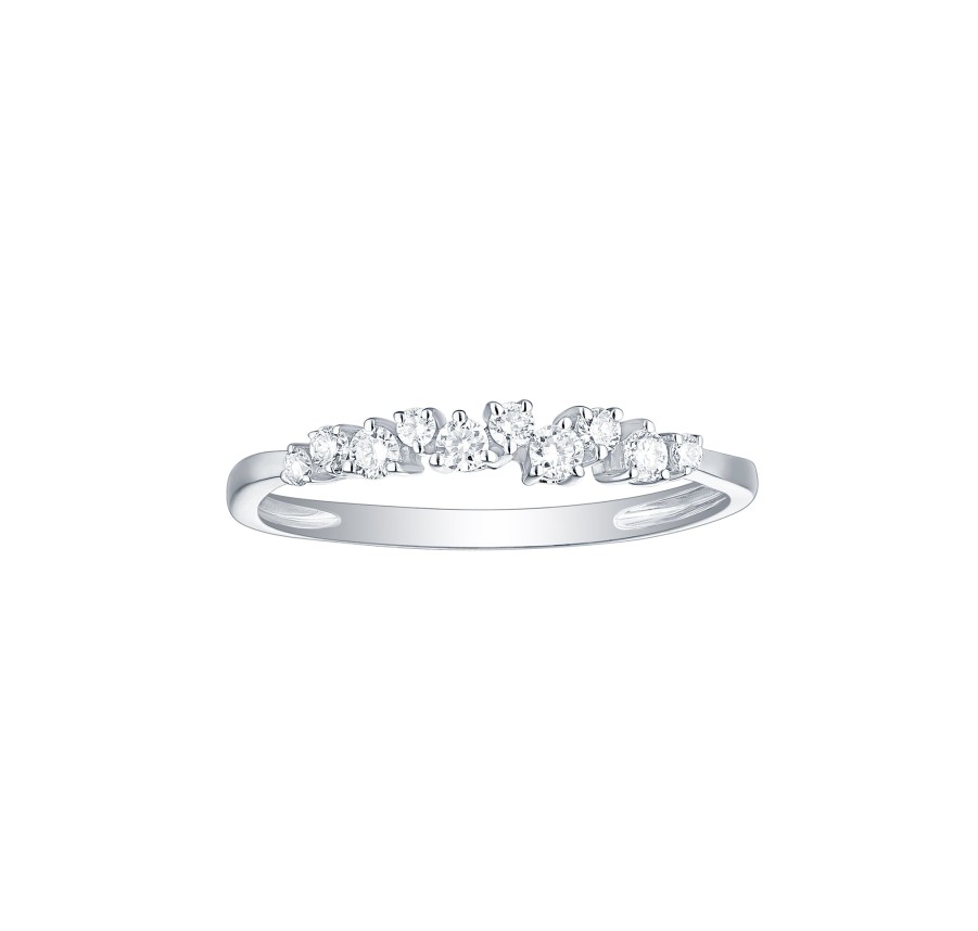 Rings Smiling Rocks | Drizzle 0.20Ct Lab Grown Diamond Ring R-00244Wht