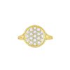 Rings Smiling Rocks | Cluster Circle 0.96Ctw Lab Grown Diamond Ring R-00727Wht Yellow Gold