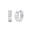 Earrings Smiling Rocks | Lab Grown Diamond 0.68Ct Round Mini Hoop Earrings